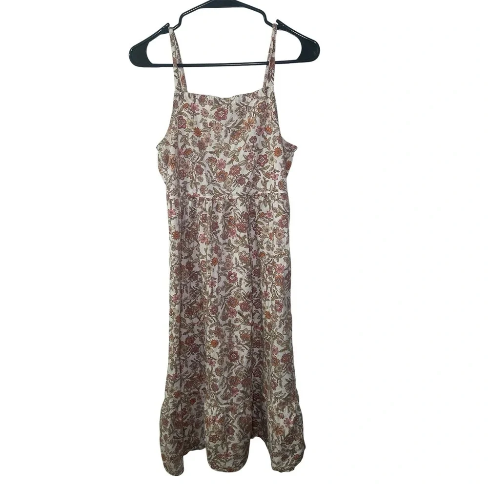 Old Navy Girls Floral Sleeveless Dress XXL Girly Flowy Maxi Summer Beach Vacati‎